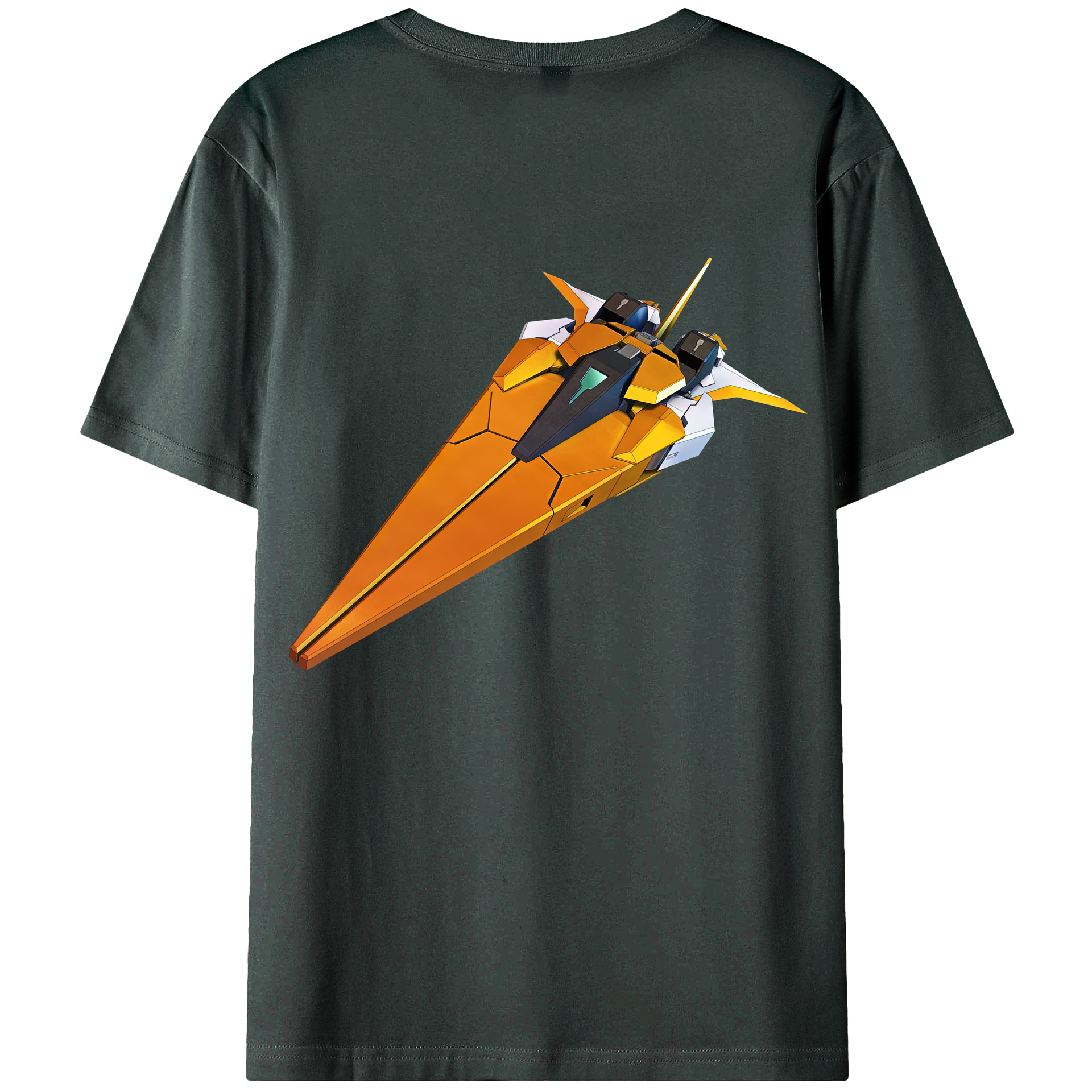 （画像用） 機動戦士ガンダム Mobile Suit Gundam 綿100％ メンズ半袖Tシャツ（バックプリント） 通気性